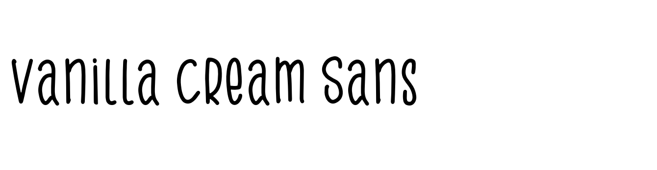 Vanilla Cream Sans